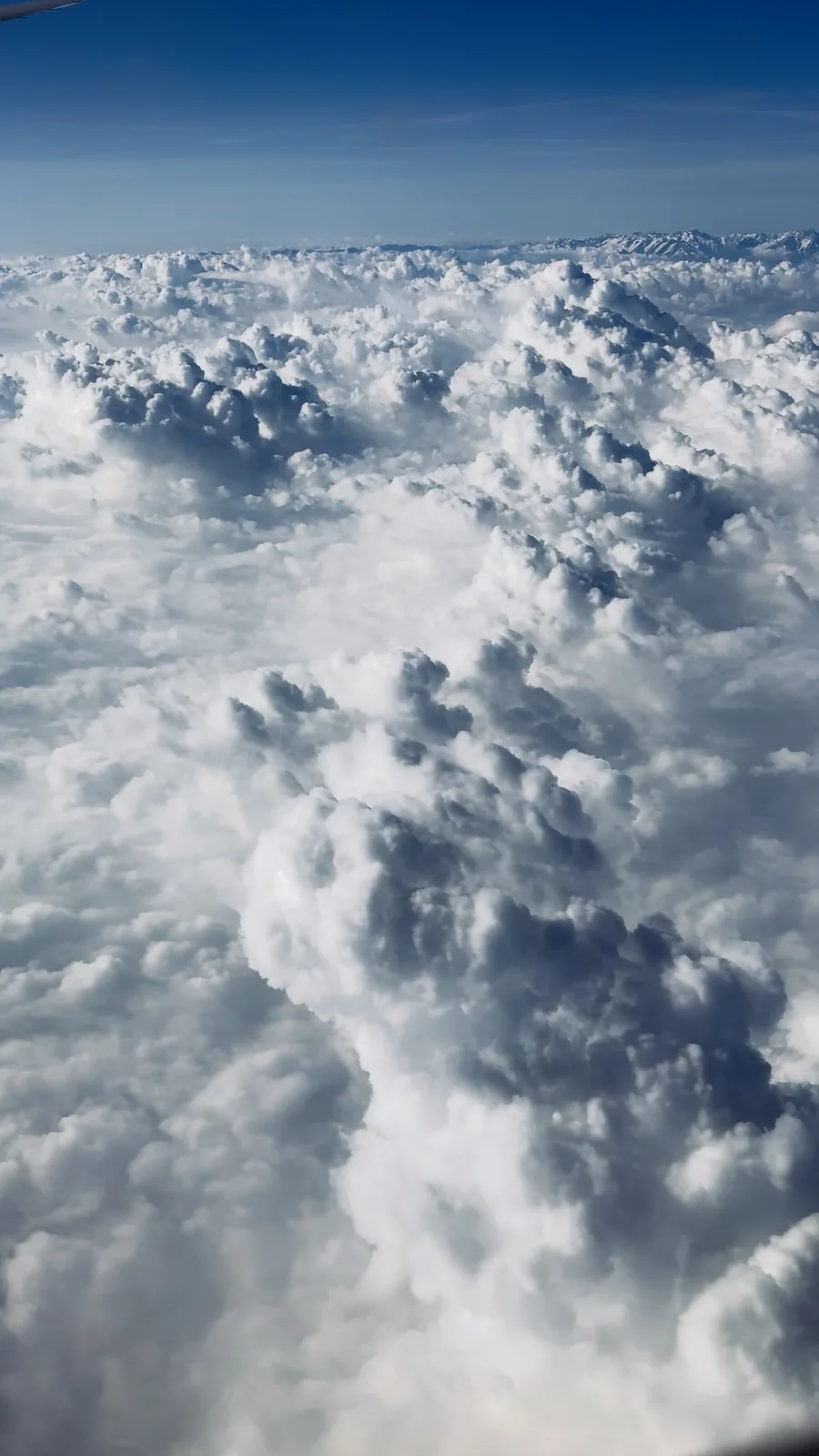 Clouds seen from an aircraft