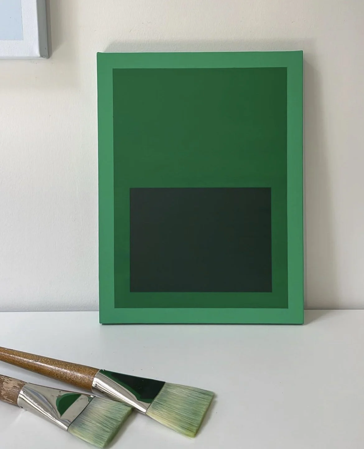 Green Louis Venturelli painting study