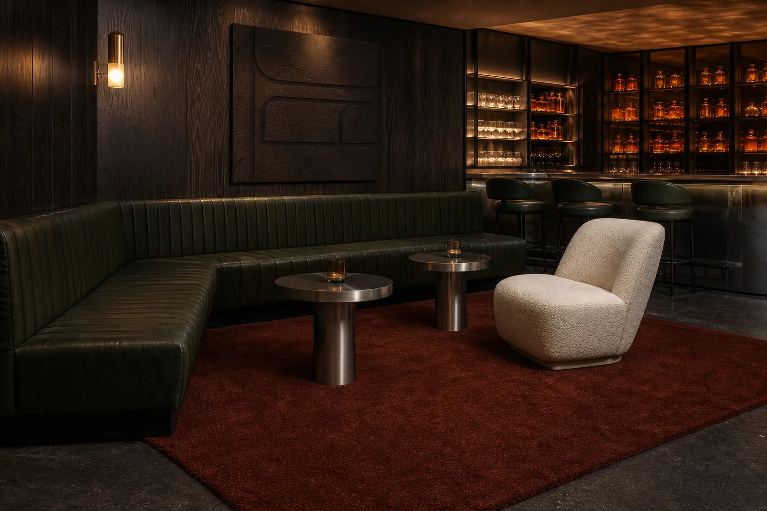 Room render with Intense - Fire / Brick.