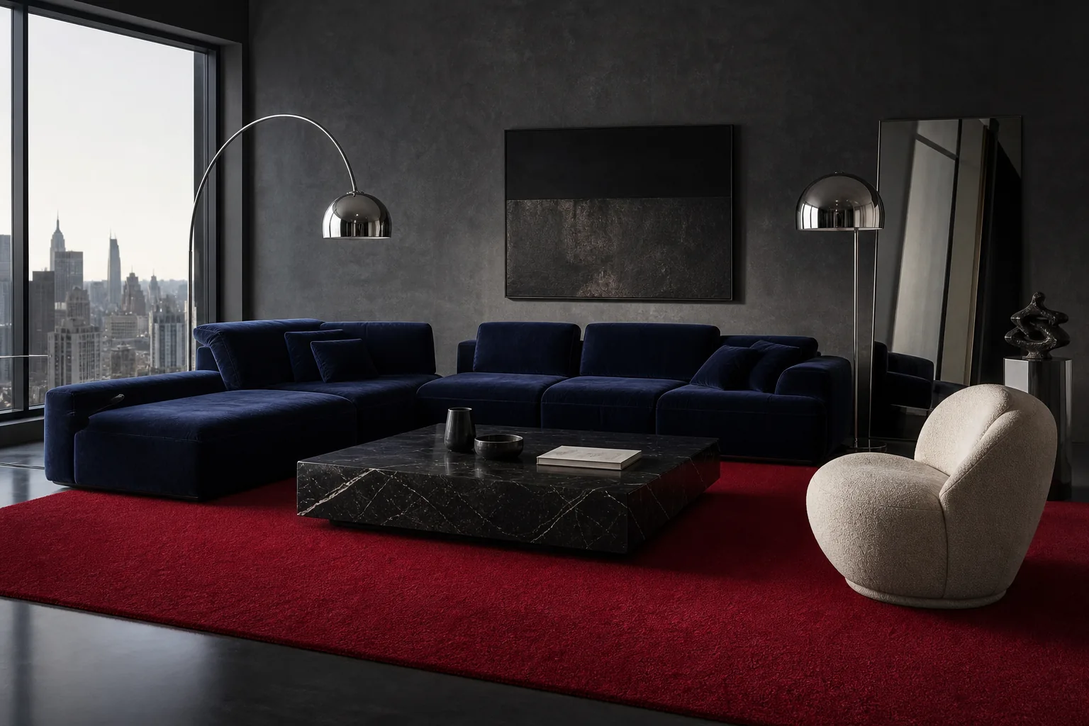Room render with Intense - Fire / Ruby.