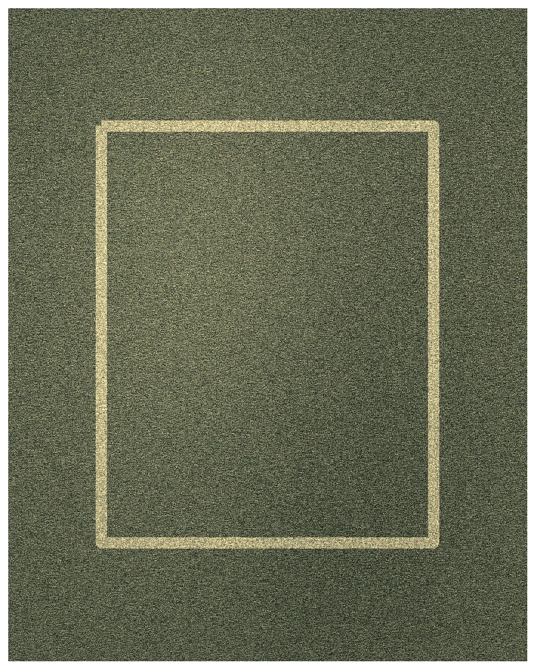 Top-down view of Quiet Portal - Olive / Golden Sand.