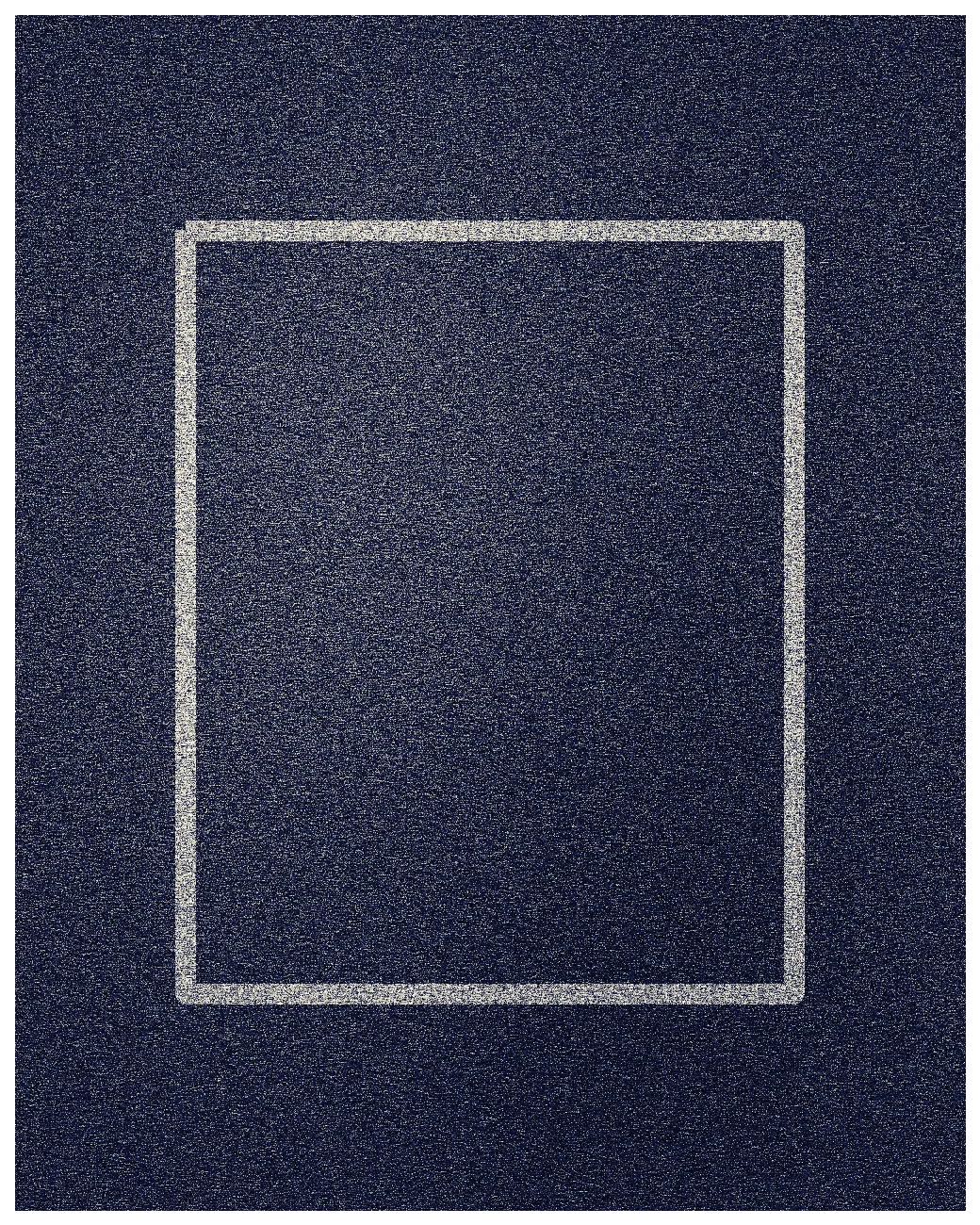 Top-down view of Quiet Portal - Midnight Blue / Oyster.