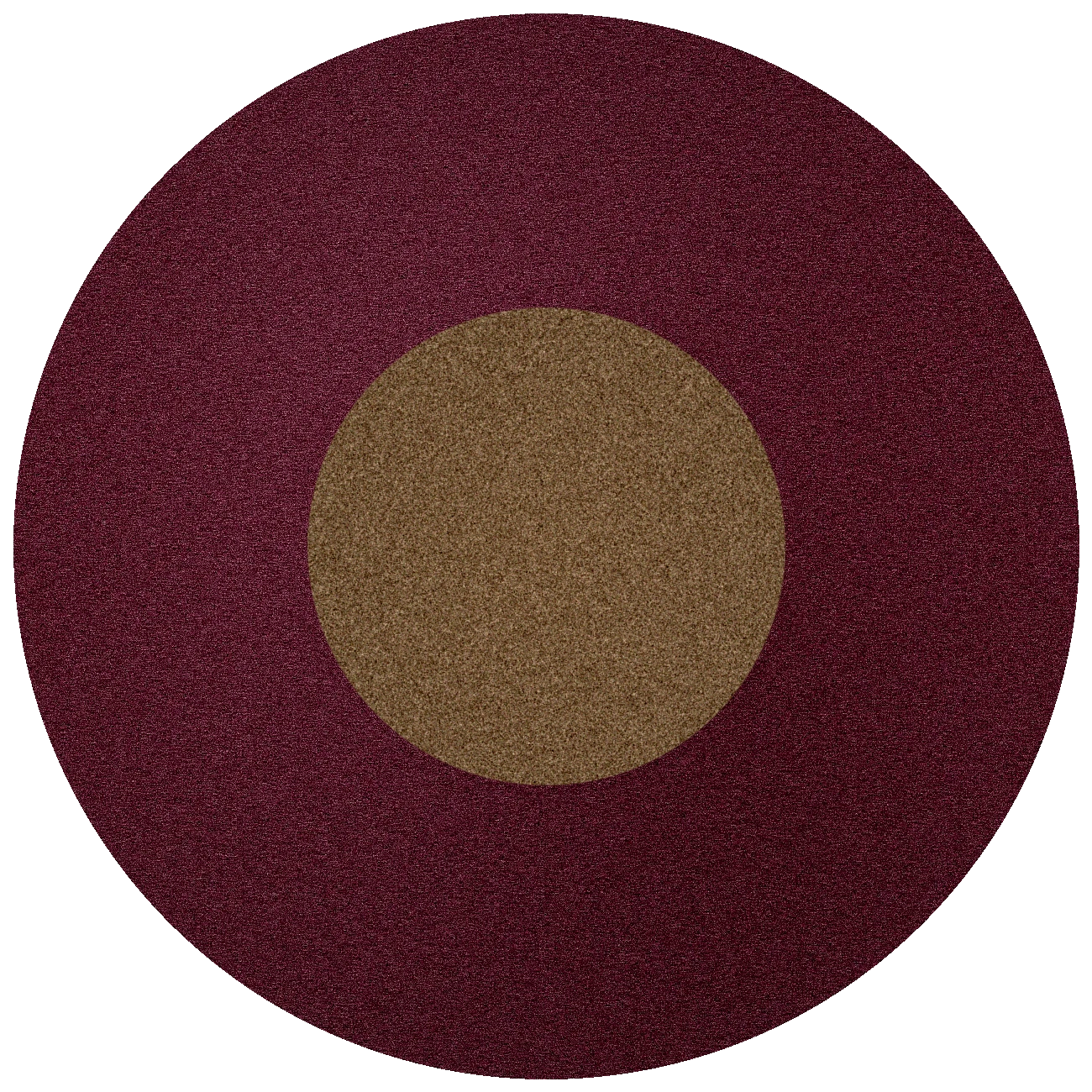 Top-down view of Inner Orbit - Oxblood / Saddle.